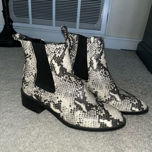 Steve Madden Snakeskin Booties